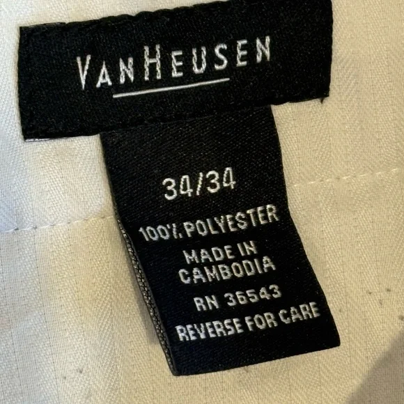 Men's Beige Dress Pants - Picture 3 of 6